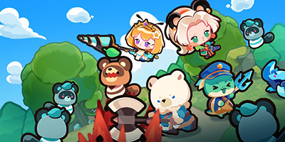 Tập hợp đội anh hùng chibi chiến đấu vì rừng xanh trong game Paw Crusade: Idle RPG