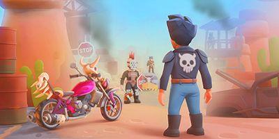 Rust Riders: Idle Apocalypse đưa bạn vào một thế giới hậu tận thế hoang tàn