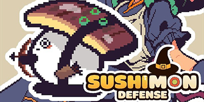 Sử dụng các quái vật sushi để phòng thủ trước các đợt kẻ thù trong SushiMon Defense