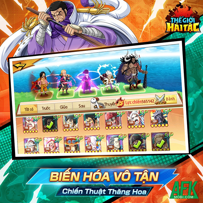 Thế Giới Hải Tặc game đấu tướng loạn chiến chủ đề One Piece cập bến Việt Nam 2