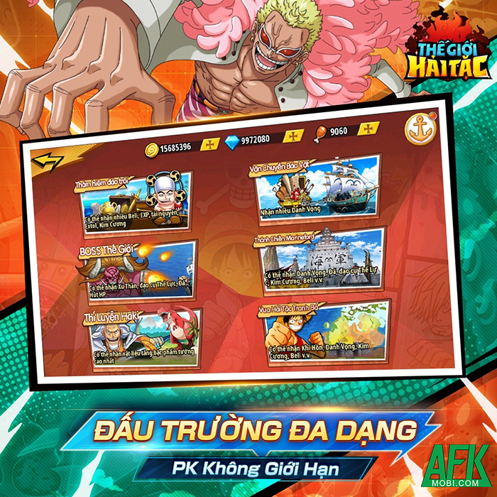 Thế Giới Hải Tặc game đấu tướng loạn chiến chủ đề One Piece cập bến Việt Nam 3