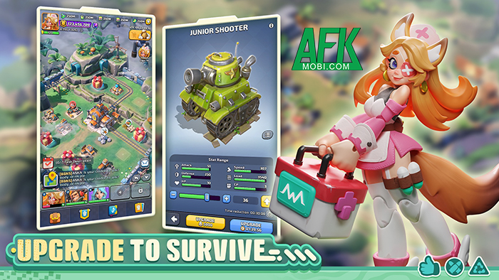 Xây dựng căn cứ trong thế giới đồ chơi thu nhỏ tại game Tiny War: Survival Express 1