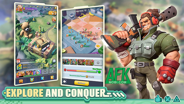 Xây dựng căn cứ trong thế giới đồ chơi thu nhỏ tại game Tiny War: Survival Express 3