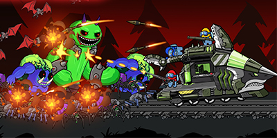 Monsters Survivor: Shoot & Run kết hợp giữa chủ đề Among Us với Garten of Banban