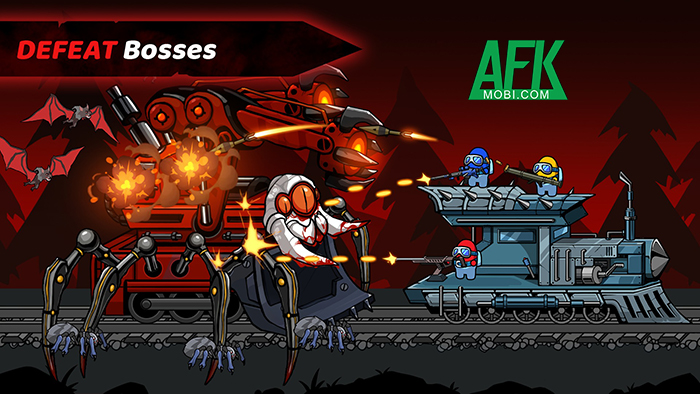 Monsters Survivor: Shoot & Run kết hợp giữa chủ đề Among Us với Garten of Banban 2