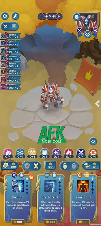 Phát triển nhân vật của mình trong những trận đấu chiến tự động với game Auto Knights 2