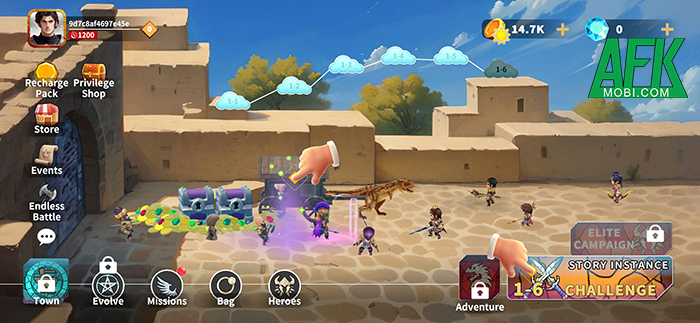 Dẫn dắt các chiến binh Trung Cổ chiến đấu với những con khủng long tại game Ideal City 0