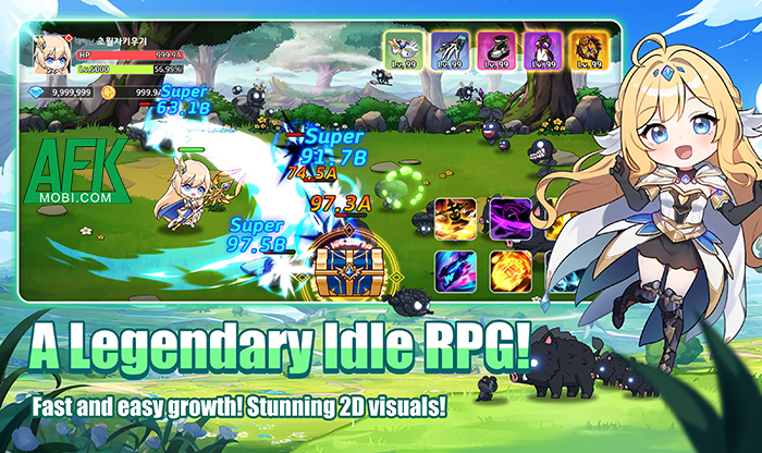 Nhập vai một nữ thần trong hành trình khôi phục sức mạnh tại game Transcendent: Idle RPG 0