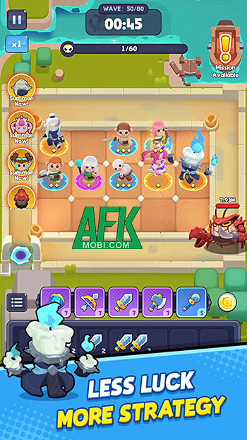 Weapon Hero: Merge TD cho bạn hợp nhất vũ khí để gia tăng sức phòng thủ của các anh hùng 0