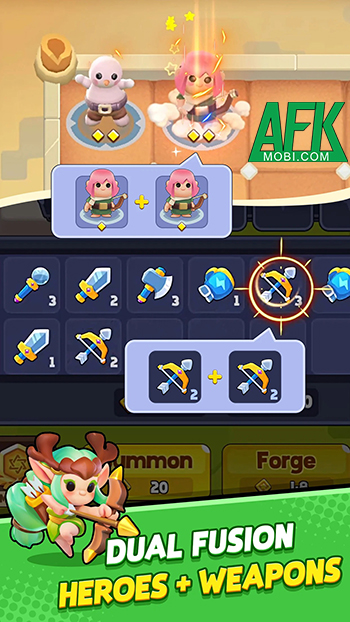 Weapon Hero: Merge TD cho bạn hợp nhất vũ khí để gia tăng sức phòng thủ của các anh hùng 1