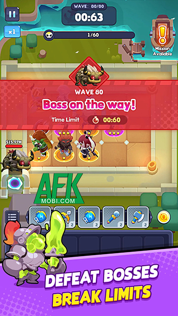 Weapon Hero: Merge TD cho bạn hợp nhất vũ khí để gia tăng sức phòng thủ của các anh hùng 3