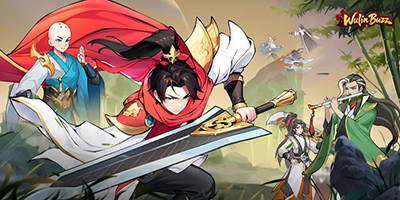 Wulin Buzz game idle thẻ tướng tap tap lấy chủ đề kiếm hiệp Kim Dung