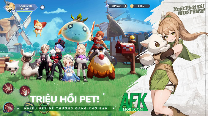 Xuất Phát Đi! !Muffin tựa MMORPG 3D màn hình dọc cập bến Việt Nam 5