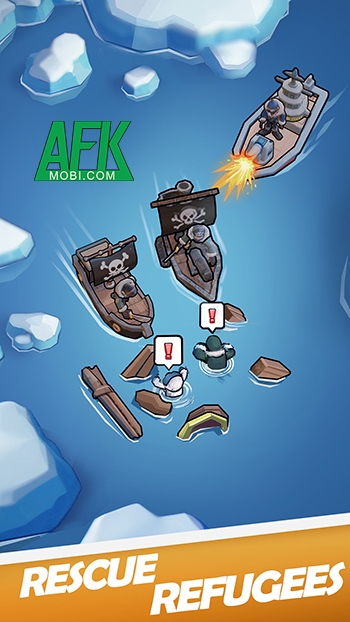 Gầy dựng khu căn cứ trên một hòn đảo giữa đại dương lạnh giá tại game Blue Castaways 0