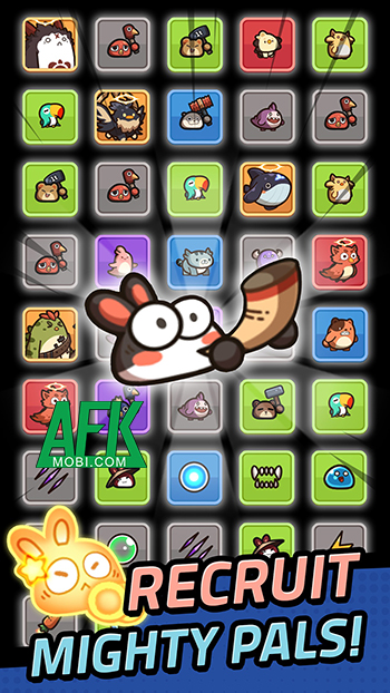 Cùng chú thỏ của bạn chiến đấu tiêu diệt bọn quái vật trong game Bunny Game: Hero Pals 3