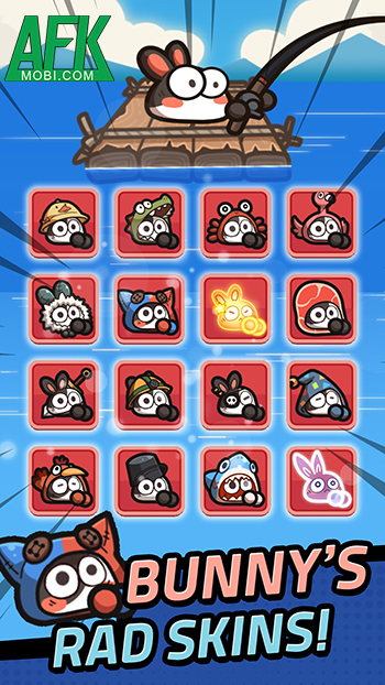 Cùng chú thỏ của bạn chiến đấu tiêu diệt bọn quái vật trong game Bunny Game: Hero Pals 4