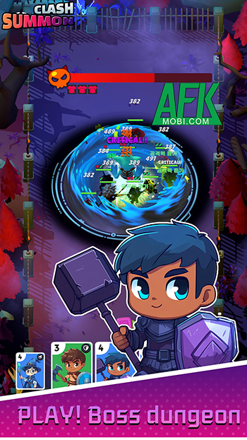 Triệu hồi những anh hùng tí hon chiến đấu với bọn quái vật tại game ClashSummon 1