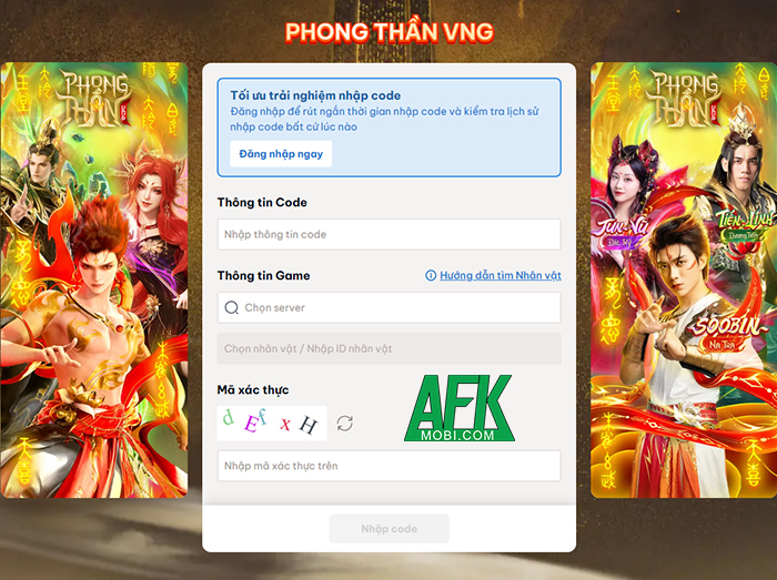Tổng hợp gift code game Phong Thần VNG mới nhất trong tháng 0