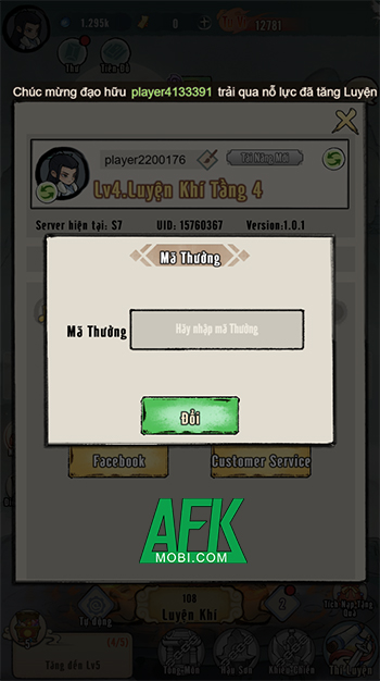 Tổng hợp gift code game Tu Tiên Lên Luôn mới nhất trong tháng 0