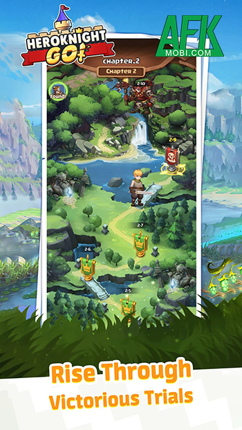 Mở rương để phát triển nhân vật anh hùng của bạn trong game nhập vai Heroknight Go! 1