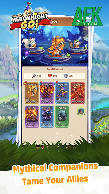 Mở rương để phát triển nhân vật anh hùng của bạn trong game nhập vai Heroknight Go! 3