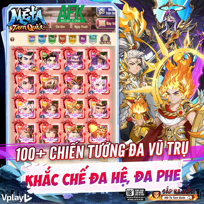 Game chiến thuật đấu tướng Mê Ta Tam Quốc - Vplay cập bến thị trường Việt Nam 0
