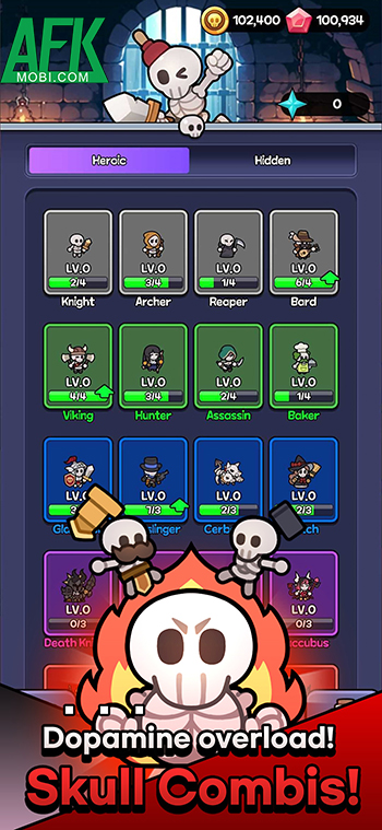 Dẫn dắt quân đoàn khô lâu chống lại kẻ thù nhân loại với game Skull Defense: Skeleton Battle 1