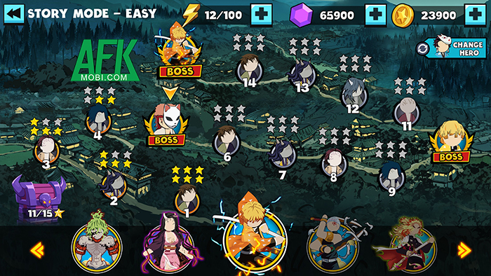 Stick Demon Shadow Fight game đối kháng lấy chủ đề Demon Slayer kết hợp Người Que 1