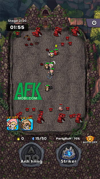 Triệu hồi các anh hùng chiến đấu tiêu diệt thế lực bí ẩn trong game Trimo Heroes: Pixel Offense 0