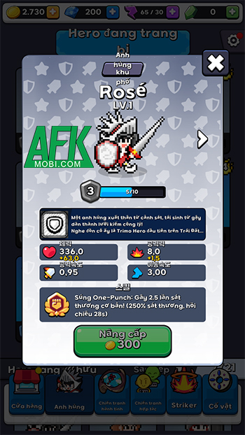 Triệu hồi các anh hùng chiến đấu tiêu diệt thế lực bí ẩn trong game Trimo Heroes: Pixel Offense 5