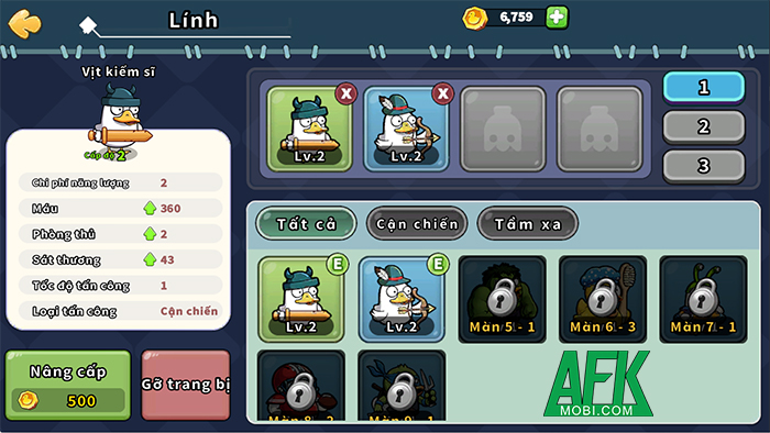 Cùng những chú vịt bảo vệ vương quốc trong game phòng thủ What Duck: Defense 4