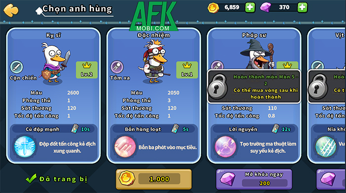 Cùng những chú vịt bảo vệ vương quốc trong game phòng thủ What Duck: Defense 5