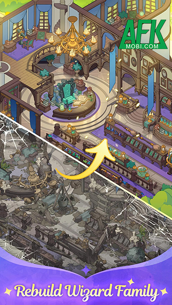 Wizard Manor mời bạn bắt đầu công cuộc khôi phục lại trang viên của gia tộc phù thủy 3