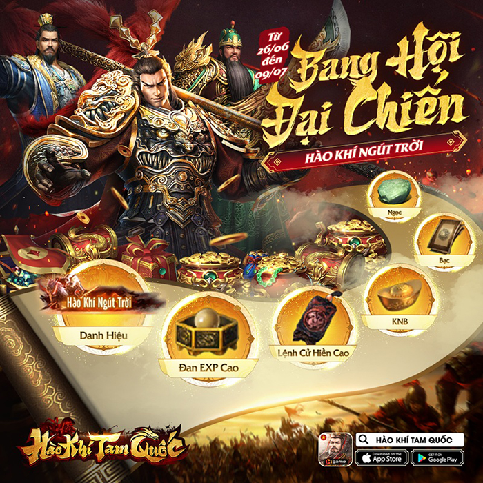 Game mobile Hào Khí Tam Quốc tặng iPhone 16 Pro Max cho game thủ đứng Top BXH Vinh Danh 2