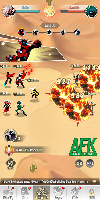 Trải nghiệm phiên bản quốc tế của AI Stickman - Game đấu tướng chủ đề người que đặc sắc 3