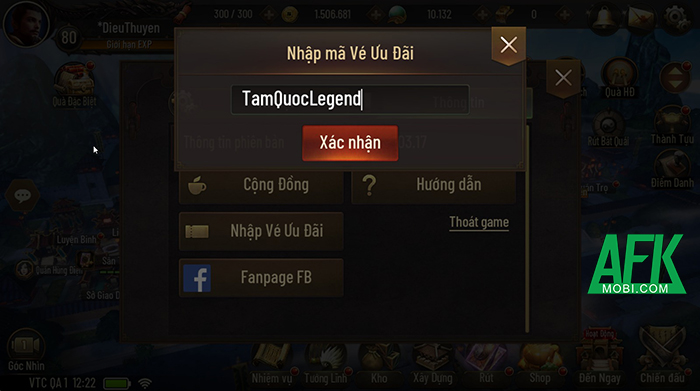 Tổng hợp gift code game Tam Quốc Legend VTC mới nhất trong tháng 0