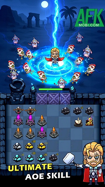 Phòng thủ trước những sinh vật ma quái trong game Haunted Defense War Battle 1