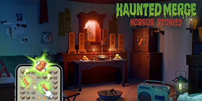 Trợ giúp một cô gái trẻ tìm kiếm bố mẹ tại game giải đố kinh dị Haunted Merge: Horror Story