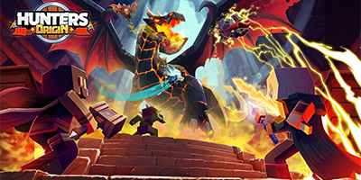 Khám phá một thế giới fantasy theo phong cách khối hộp trong game Hunters Origin