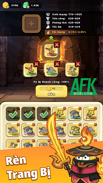 MiniHeroes: War Of Potatoes cho bạn săn bọn quái vật phát triển nhân vật khoai tây của mình 3