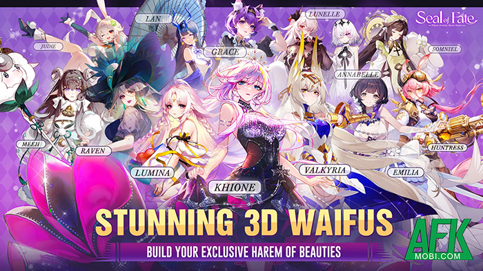 Seal of Fate cho bạn được xây dựng đội hình với những nữ waifu xinh đẹp 0