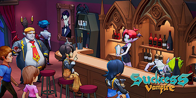 Quản lý quán rượu trong thế giới của ma cà rồng tại game Suckcess Vampire