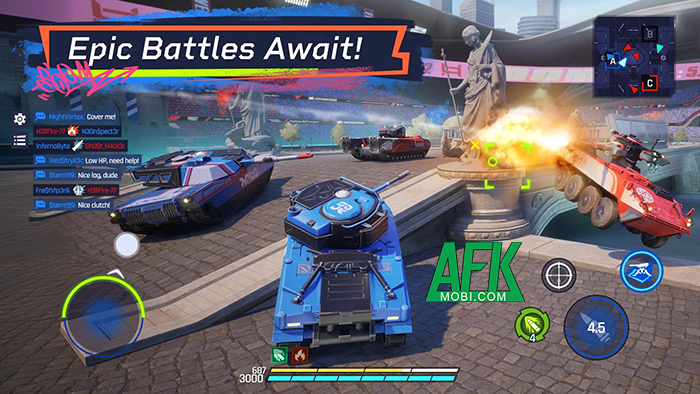 Tank-a-Boom mời các game thủ cạnh tranh với nhau trong đấu trường của xe tăng 1