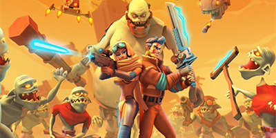 Sinh tồn trước các đợt kẻ thù trên hoang mạc trong game hành động Blast Survivor