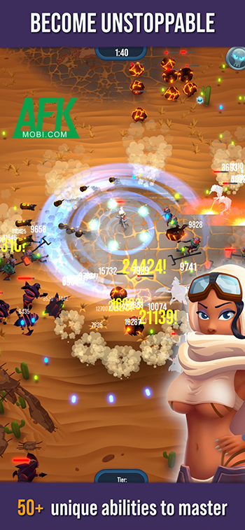 Sinh tồn trước các đợt kẻ thù trên hoang mạc trong game hành động Blast Survivor 2
