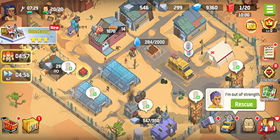 Gầy dựng một thành phố dành cho những người sống sót tại game City Of Survivors