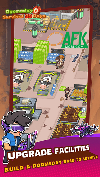 Doomsday Survival 99 Days đưa bạn gầy dựng đồng thời bảo vệ căn cứ trước zombie 1