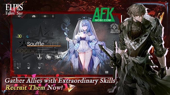 Tập hợp đội thám hiểm chống lại nữ Quỷ Vương trong game chiến thuật Elpis: Fallen Star 1
