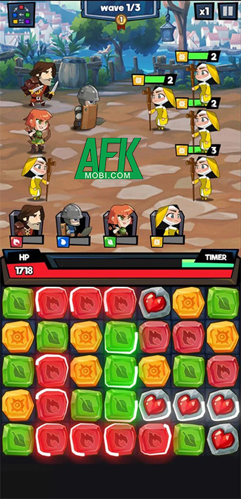 Gem Strick - Match 3 Puzzle game chiến thuật kết hợp xếp liên kết khối để chiến đấu 2