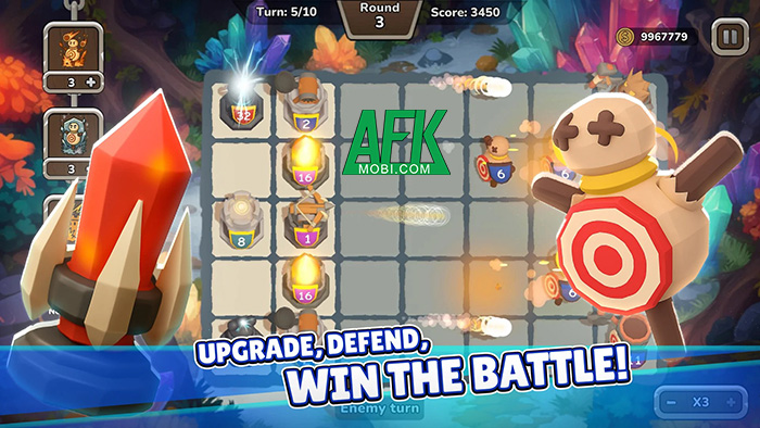 Grid Guardians game phòng thủ độc đáo khi kết hợp yếu tố theo lượt cùng hợp nhất 2